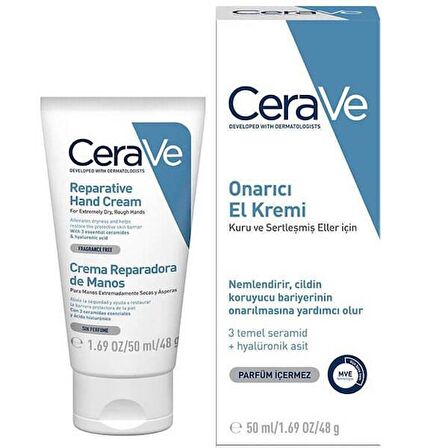 Cerave Reparative Hand Nemlendirici El Kremi 50 ML - Diş Beyazlatıcı Köpük Hediye