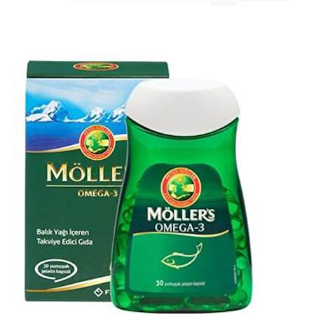 Möllers Omega 3 Balık Yağı 30 Kapsül - Diş Beyazlatıcı Köpük Hediye