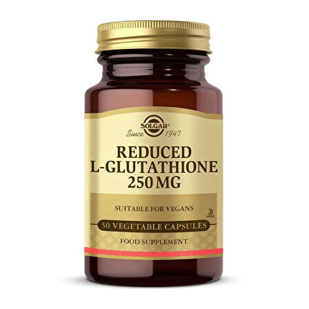 Solgar L-Glutathione 250 mg (Reduced) 30 Kapsül - Diş Beyazlatıcı Köpük Hediye