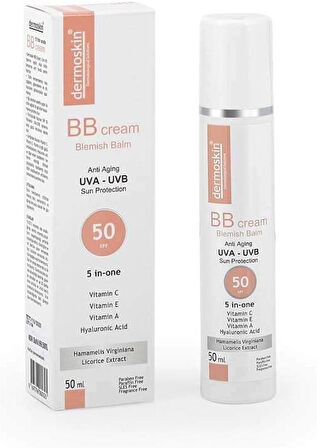 Dermoskin BB Krem 5'i 1 Arada 50 ML - Diş Beyazlatıcı Köpük Hediye