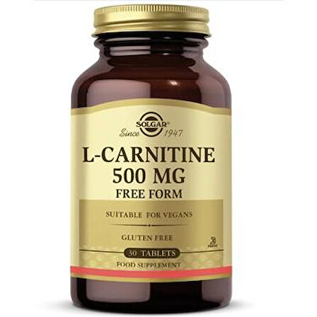 Solgar Maxi L Carnitine 500 mg 30 Tablet - Diş Beyazlatıcı Köpük Hediye