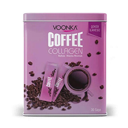 Voonka Coffee Collagen Cream 30 Saşe Kolajen Takviyesi - Diş Beyazlatıcı Köpük Hediye