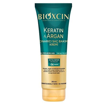 Bioxcin Keratin ve Argan Onarıcı Saç Bakım Kremi 250 ml