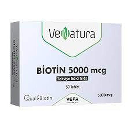 VeNatura Biotin 5000 mcg Takviye Edici Gıda 30 Tablet
