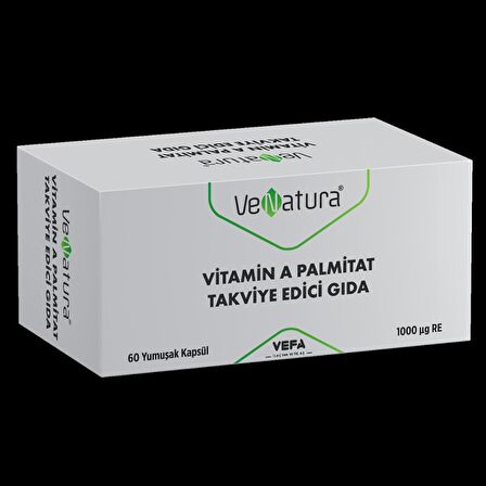 VeNatura Vitamin A Palmitat Takviye Edici Gıda 60 Yumuşak Kapsül