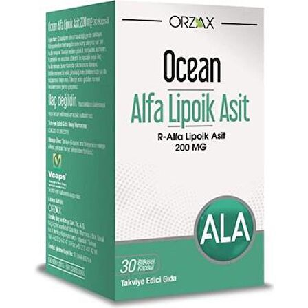 Orzax Ocean Alfa Lipoik Asit 200 mg 30 Kapsül