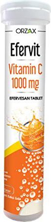 Orzax Efervit Vitamin C 1000mg 20 Tablet