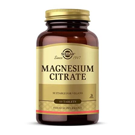 Solgar Magnesium Citrate 200 mg 60 Tablet