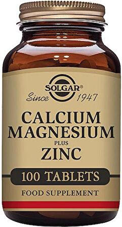 Solgar Calcium Magnesium Plus Zinc 100 Tablet