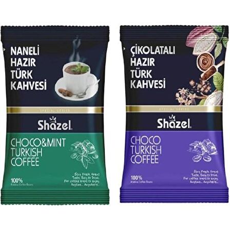 Shazel 100 gr 2'li Çikolatalı ve Naneli Türk Kahvesi