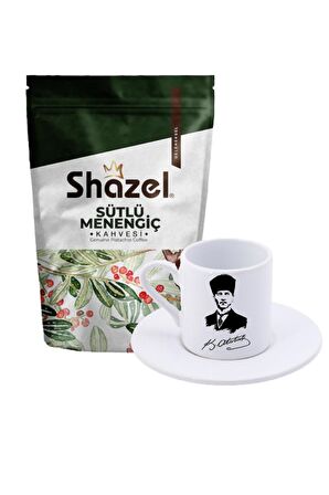 Shazel 200 gr Türk Kahvesi + Kemal Atatürk İmzalı Türk Kahvesi Fincanı 