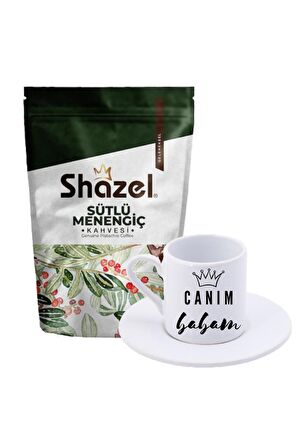 Shazel 200 gr Türk Kahvesi + Kral Canım Babam Türk Kahvesi Fincanı 