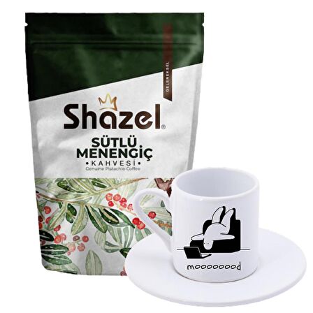Shazel 200 gr Türk Kahvesi + Mooooood Şekilli Türk Kahvesi Fincanı 