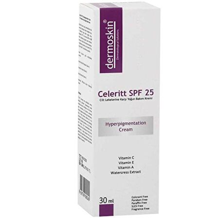 Dermoskin Celeritt SPF 25 Leke Karşıtı Bakım Kremi 30 ml