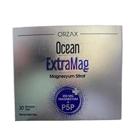 Orzax Ocean Extramag Magnezyum Sitrat Efervesan 30 Saşe