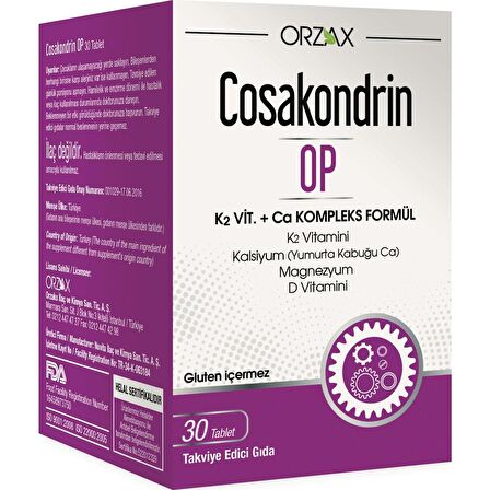 Orzax Cosakondrin-Op 30Tablet