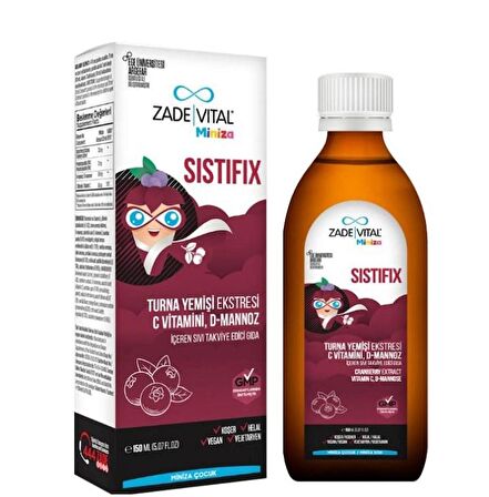 Zade Vital Miniza Sistifix Sıvı Takviye Edici Gıda 150 ml