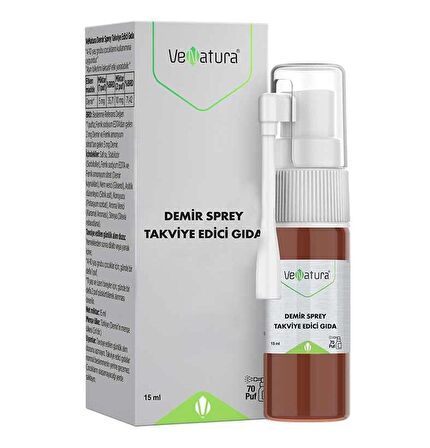 VeNatura Demir Sprey Takviye Edici Gıda 15 ml