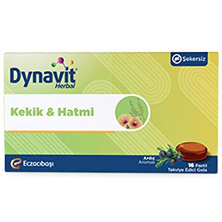 Dynavit Herbal Kekik ve Hatmi 16 Pastil