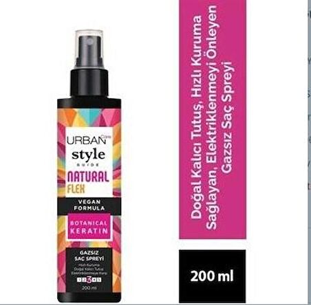 Urban Care Style Guide Natural Flex Gazsız Saç Spreyi 200 ml