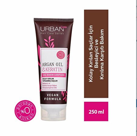 Urban Care Argan Oil & Keratin Şampuan 250 ml