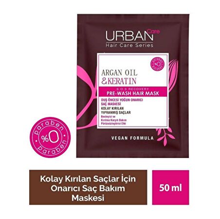 Urban Care Argan Oil & Keratın Hair Mask 50 ml