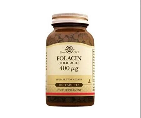 Solgar Folacin (Folic Acid) 400mcg 100 Tablet