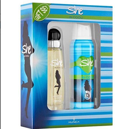 SHE Cool Kadın Parfüm Seti 50 ml EDT + 150 ml Deodorant