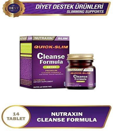 Nutraxin Quick Slim Cleanse Formula Detox 14 Tablet