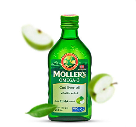 Möller's Omega-3 Balık Yağı Elma Aromalı 250 ml