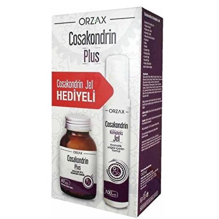 Orzax Cosakondrin Plus 60 Tablet & Cosakondrin Jel 100ml Hediyeli