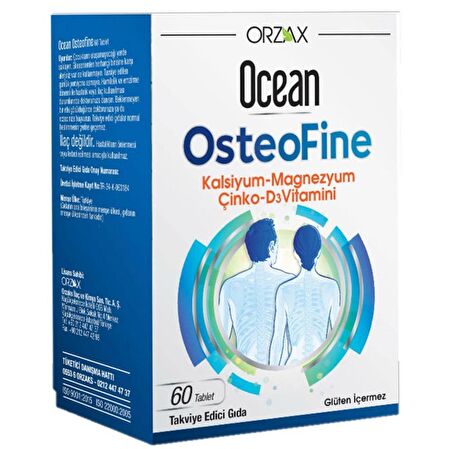 Orzax Ocean OsteoFine Takviye Edici Gıda 60 Tablet