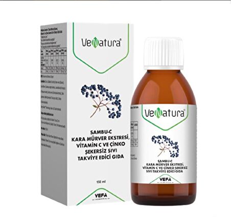 Venatura Sambu C Kara Mürver Ekstresi Şurup 150 ml