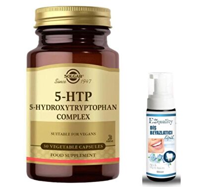 Solgar 5-HTP 30 Kapsül Diş Beyazlatıcı Köpük Hediyeli