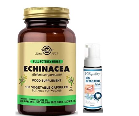 Solgar Echinacea 100 Kapsül - Diş Beyazlatıcı Köpük Hediye