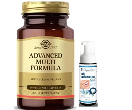 Solgar Advanced Multi Formula 30 Kapsül - Diş Beyazlatıcı Köpük Hediye