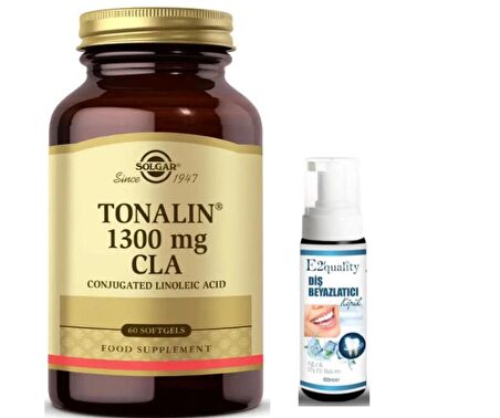 Solgar Tonalin Cla 1300 Mg 60 Yumuşak Jelatin Kapsül - Diş Beyazlatıcı Köpük Hediye