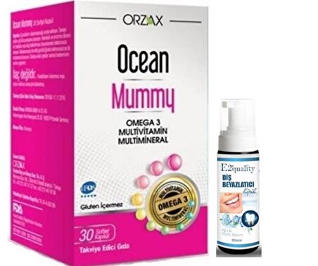 Orzax Ocean Mummy 30 Kapsül - Diş Beyazlatıcı Köpük Hediye