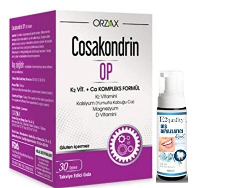 Orzax Cosakondrin-Op 30Tablet - Diş Beyazlatıcı Köpük Hediye