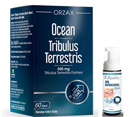 Orzax Tribulus Terrestris Takviye Edici Gıda 60 Kapsül - Diş Beyazlatıcı Köpük Hediye