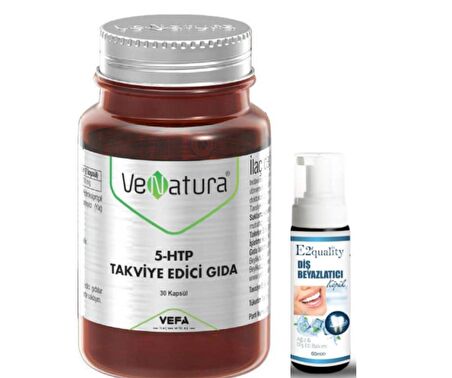 VeNatura 5-HTP Takviye Edici Gıda 30 Kapsül- Diş Beyazlatıcı Köpük Hediye