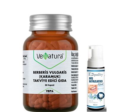 Venatura Berberis Vulgaris Takviye Edici Gıda 60 Kapsül - Diş Beyazlatıcı Köpük Hediye