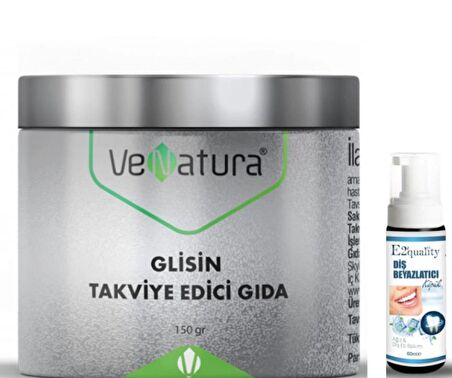 VeNatura Glisin Takviye Edici Gıda 150 gr  - Diş Beyazlatıcı Köpük Hediye