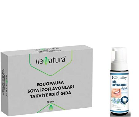 VeNatura Equopausa Soya İzoflavonları Takviye Edici Gıda 20 Tablet - Diş Beyazlatıcı Köpük Hediye