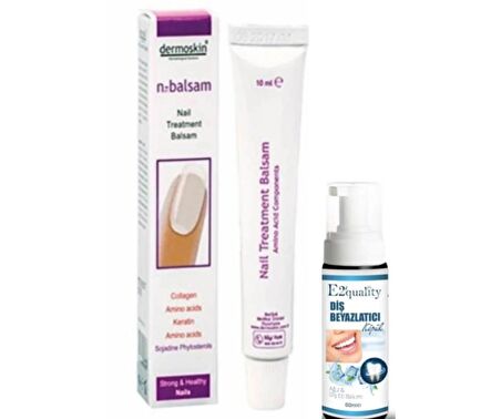 Dermoskin N-Balsam Tırnak Bakım Kremi 10ml  - Diş Beyazlatıcı Köpük Hediye