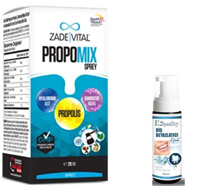 Zade Vital Propomix Spray Takviye Edici Gıda 20 ml - Diş Beyazlatıcı Köpük Hediye 