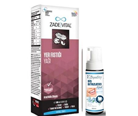 Zade Vital Yer Fıstığı Yağı 150 ml -  Diş Beyazlatıcı Köpük Hediye 