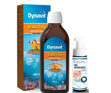 Eczacıbaşı Dynavit Portakal Aromalı Balık Yağı 150 ml- Diş Beyazlatıcı Köpük Hediye