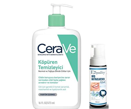 CeraVe Köpüren Temizleyici 473 ml - Diş Beyazlatıcı Köpük Hediye