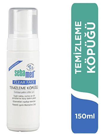 Sebamed Clear Face Yüz Temizleme Köpüğü 150ml- Diş Beyazlatıcı Köpük Hediye